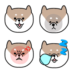 [LINE絵文字] コロコロ柴犬絵文字の画像