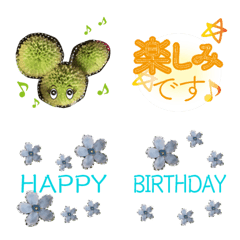 [LINE絵文字] キュートな花の写真でお祝い＆会話の画像