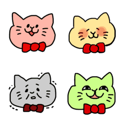 [LINE絵文字] いろんな表情ありまくり猫の画像