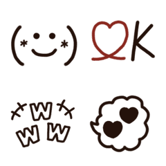 [LINE絵文字] シンプルかわいい絵文字♡の画像