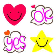 [LINE絵文字] peaceful emoji ♡の画像