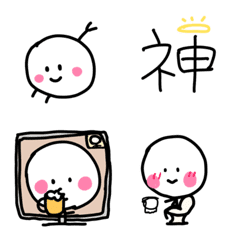 [LINE絵文字] ♡かわいい♡☺︎棒人間♡と…絵文字！の画像