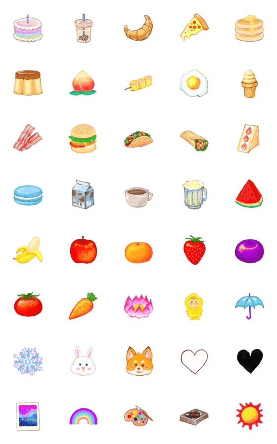 [LINE絵文字]Favor Emojiの画像一覧