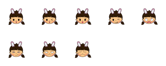 [LINE絵文字]little bunny bunnyの画像一覧