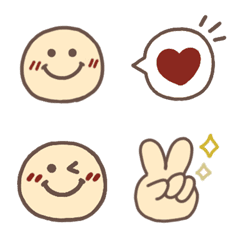[LINE絵文字] 使いやすい♡毎日シンプル絵文字の画像