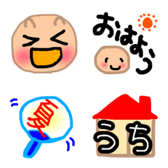 [LINE絵文字] 毎日使えるカラフル絵文字3夏バージョンの画像