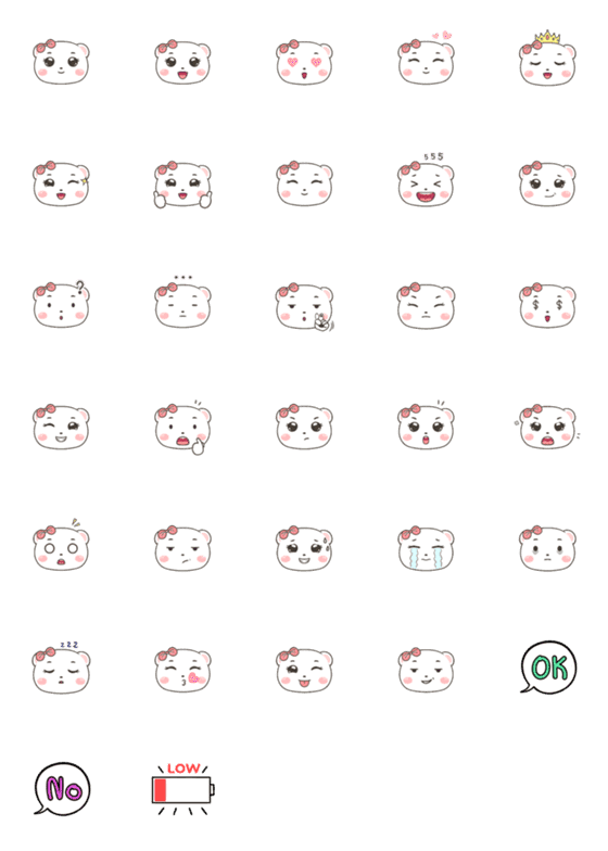 [LINE絵文字]ムーミ くま 絵文字の画像一覧