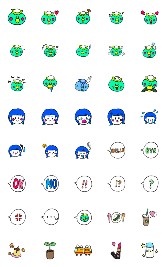 [LINE絵文字]カパパの絵文字の画像一覧