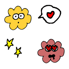[LINE絵文字] カラフルなモフモフ達の画像