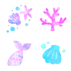 [LINE絵文字] オトナかわいい貝殻や海♥️の画像