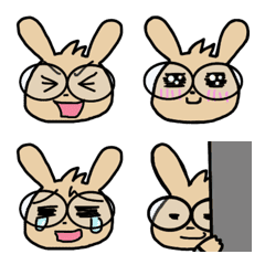 めがねうさぎくん2の絵文字メイン画像