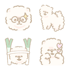 [LINE絵文字] もふもふわんこのタッタ♡の画像