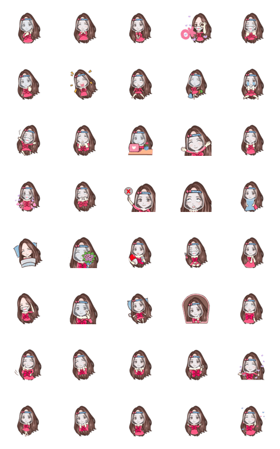 [LINE絵文字]Ploysai Holiday Emojiの画像一覧
