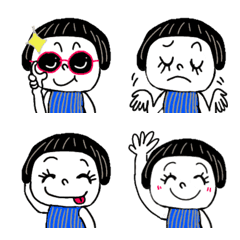 [LINE絵文字] ☆オチャメなお嬢さん☆の画像