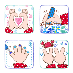 [LINE絵文字] rainy handの画像