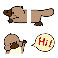 [LINE絵文字] つながる！カモノハシの画像
