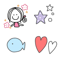 [LINE絵文字] シンプルカラフル絵文字4の画像
