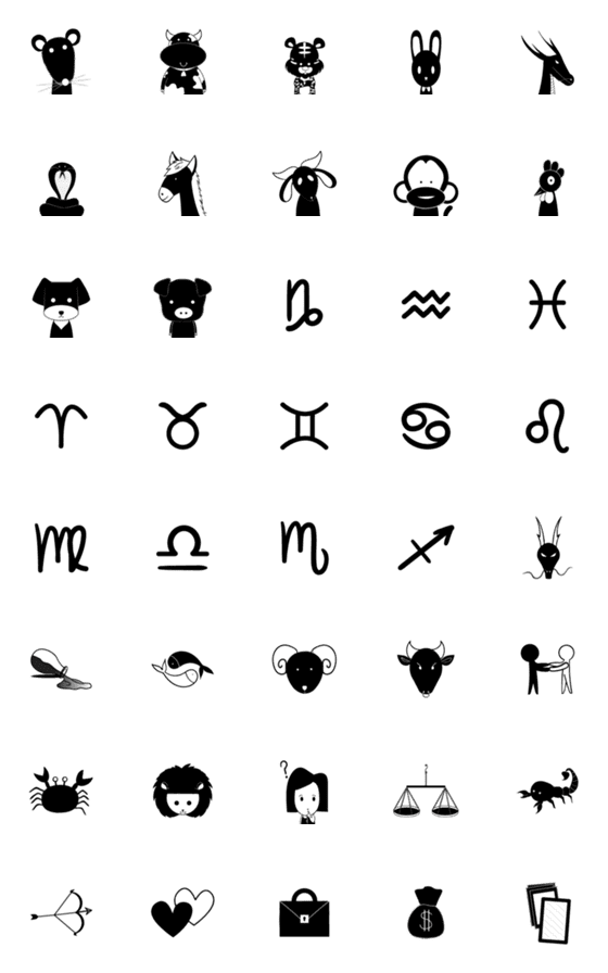 [LINE絵文字]ChineseZodiac Emojiの画像一覧