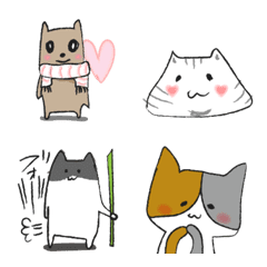 [LINE絵文字] 様々なネコの感情 広島弁添えの画像