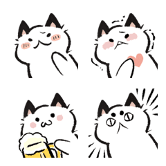 [LINE絵文字] 猫！！の画像