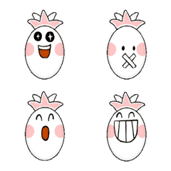 [LINE絵文字] Cute pineapple headの画像