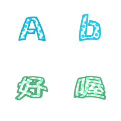 [LINE絵文字] ABCxChinese_Style01-1の画像
