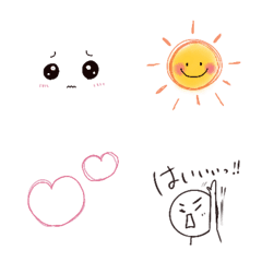 [LINE絵文字] ごちゃまぜゆる絵文字の画像