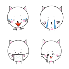 [LINE絵文字] 頭のデカい猫の画像