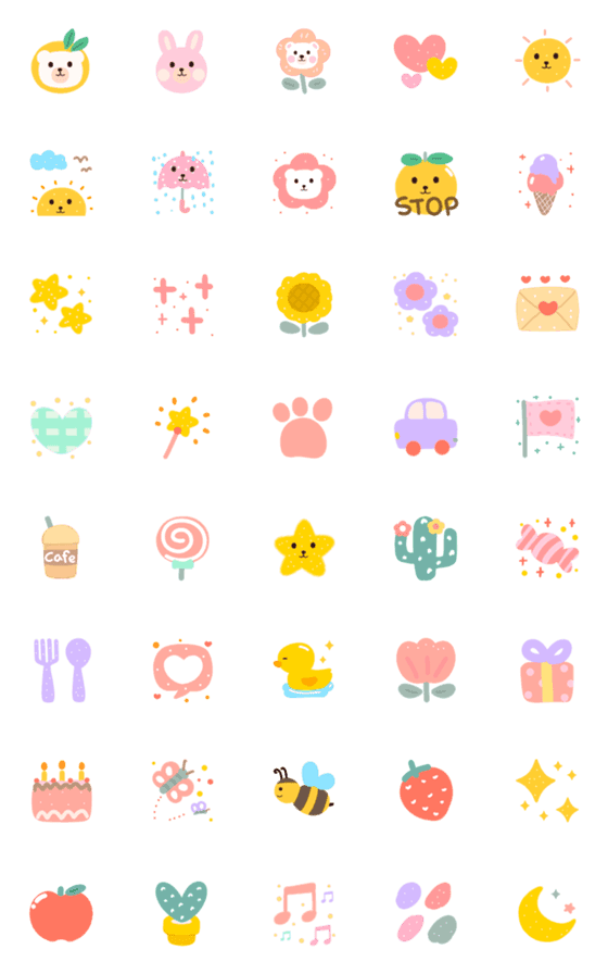 [LINE絵文字]Emoji:NaRakの画像一覧