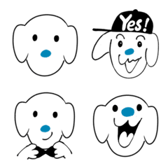 [LINE絵文字] ブルースという名の青鼻犬の画像