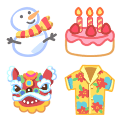 [LINE絵文字] All Year Round Celebrations Emojiの画像