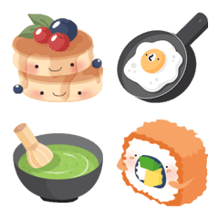 [LINE絵文字] good food, good moodの画像