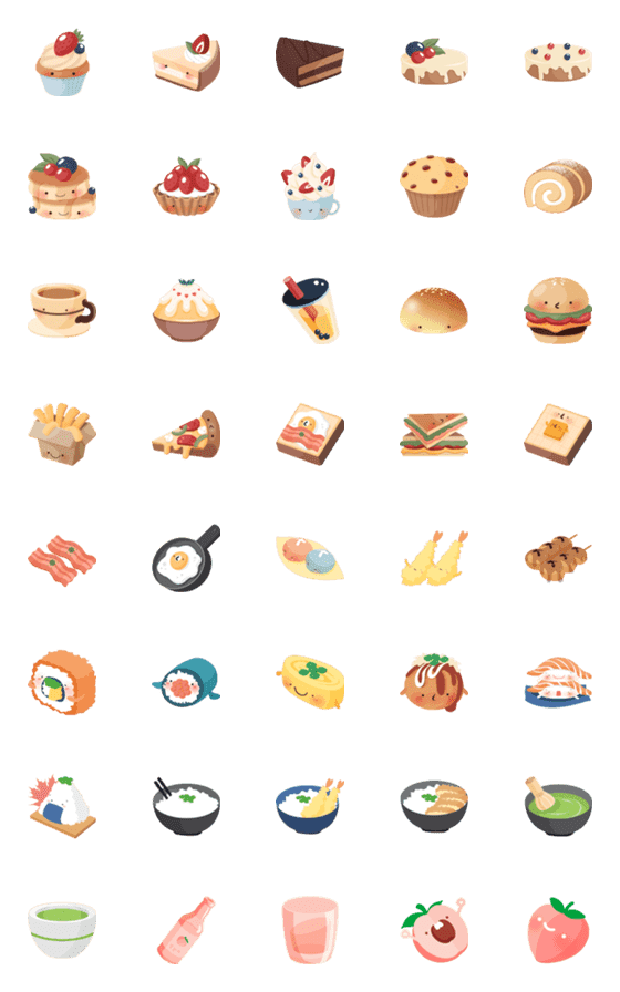 [LINE絵文字]good food, good moodの画像一覧