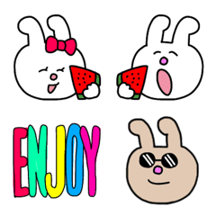 [LINE絵文字] Big Face Rabbit その3の画像