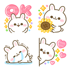 カラフル♡うさぎのほいっぷの絵文字メイン画像