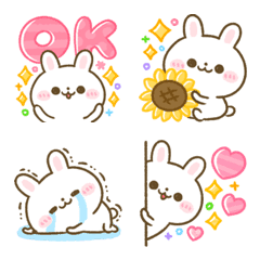 [LINE絵文字] カラフル♡うさぎのほいっぷの画像