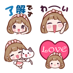 [LINE絵文字] ゆる天使♡ワタモンー毎日使える絵文字の画像