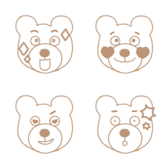 [LINE絵文字] チャグマのスケルトン絵文字の画像