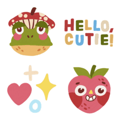 [LINE絵文字] EMOJI: Hello,Cutie！の画像