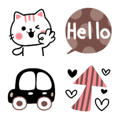 [LINE絵文字] 大人カーム♥️可愛い猫ネクニャ絵文字の画像