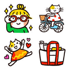 [LINE絵文字] 仲良しともだち お仕事 絵文字2（再販）の画像