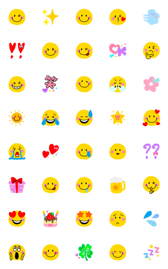 [LINE絵文字]毎日使える☆定番えもじの画像一覧