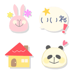 [LINE絵文字] かわいいうさぎと日常の絵文字【ほのぼの】の画像