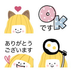 [LINE絵文字] 大人可愛い♡使える敬語のガーリー絵文字の画像