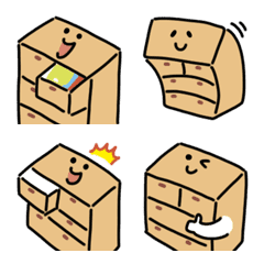 [LINE絵文字] たんたんタンスの絵文字の画像