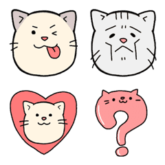 [LINE絵文字] 猫のいろんな表情絵文字の画像