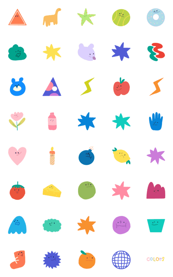 [LINE絵文字]I could be every color you likeの画像一覧