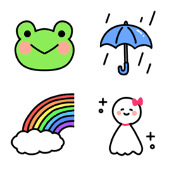 [LINE絵文字] 雨の日も楽しくなる♪絵文字の画像