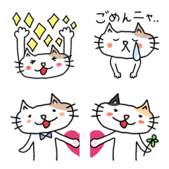 [LINE絵文字] ネコのモーちゃんの絵文字の画像