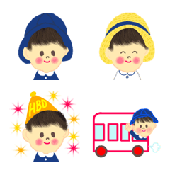 Line絵文字 幼稚園児の日常 男の子 40種類 1円